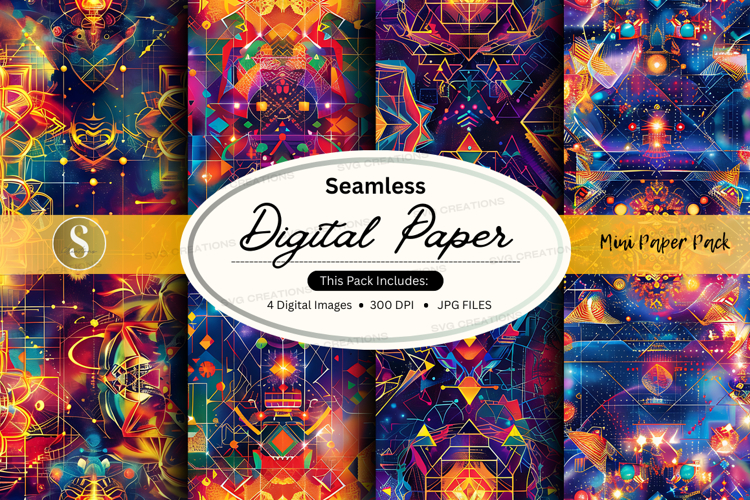 Geometric Seamless Pattern Image 22