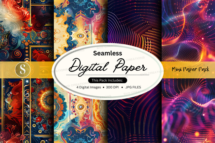 Seamless digital paper pack - abstract designs (6559539)