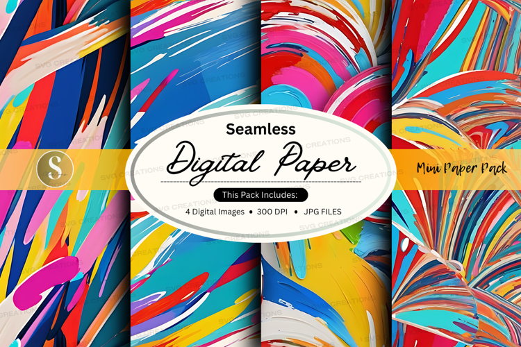 Seamless digital paper mockup pack