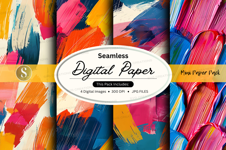Seamless digital paper with brush strokes