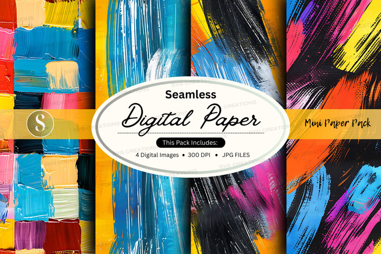 Handmade Paper Mult Color Seamless digital paper - multi-color pack (6568984)