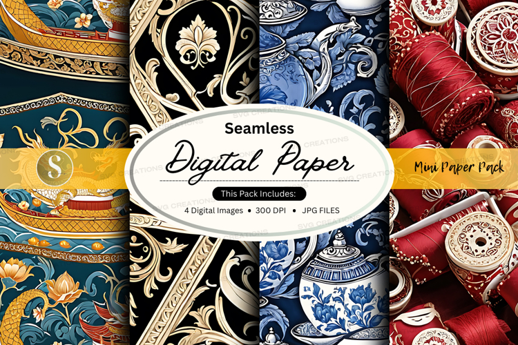 Seamless digital paper - vintage pattern pack (6543283)