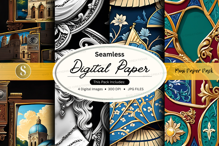 Seamless digital paper - vintage pattern pack (6543288)