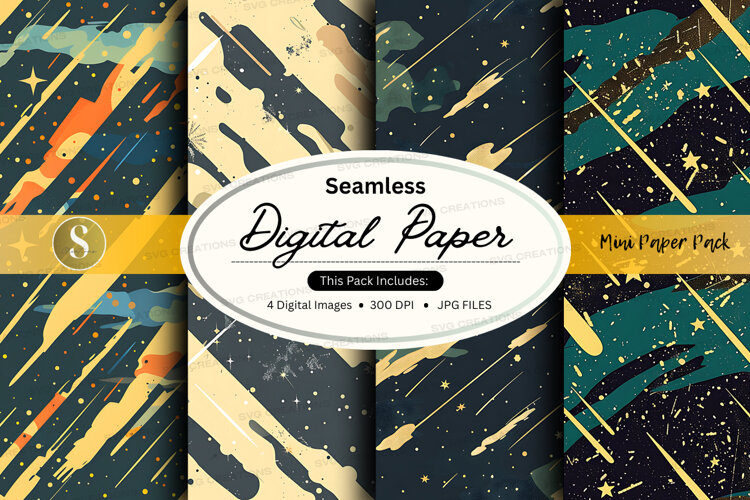 Seamless digital paper pack with abstract designs (6569443)
