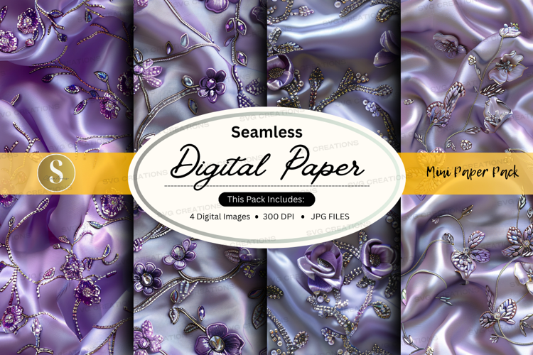Seamless digital paper with sparkling design