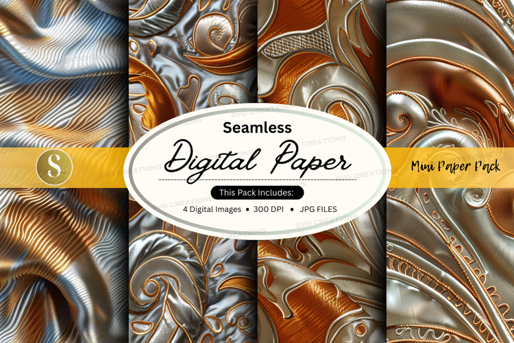 Metallic Digital Paper Image 8