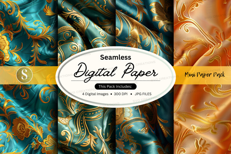 Seamless digital paper pack - elegant floral (6569050)