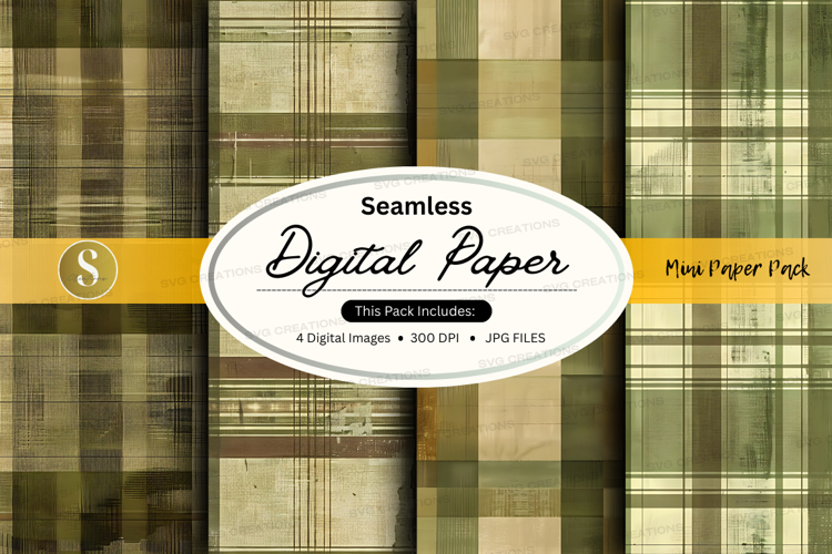 Seamless digital paper - plaid pattern