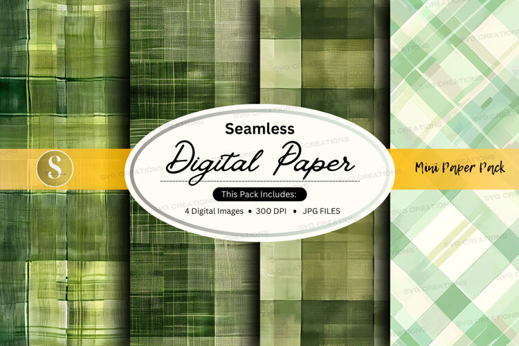 Seamless digital paper plaid pattern pack (6569280)
