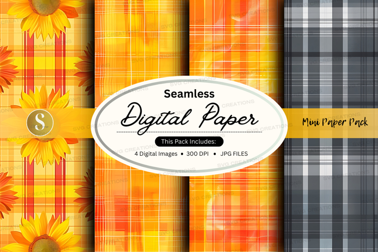 Sunflower Seamless Pattern Image 2