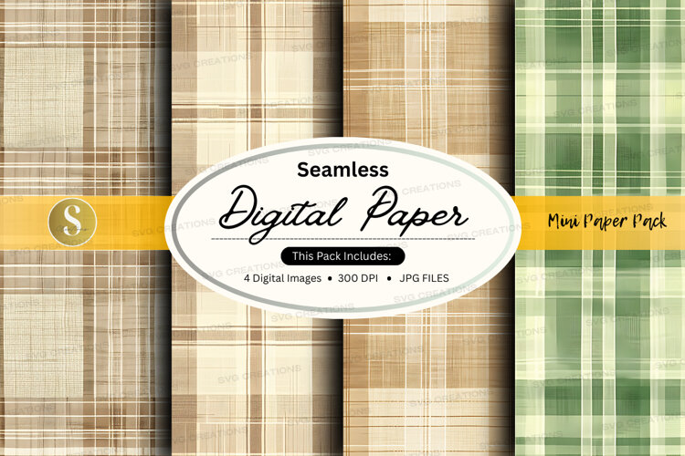 Seamless digital paper - plaid pattern pack (6569251)