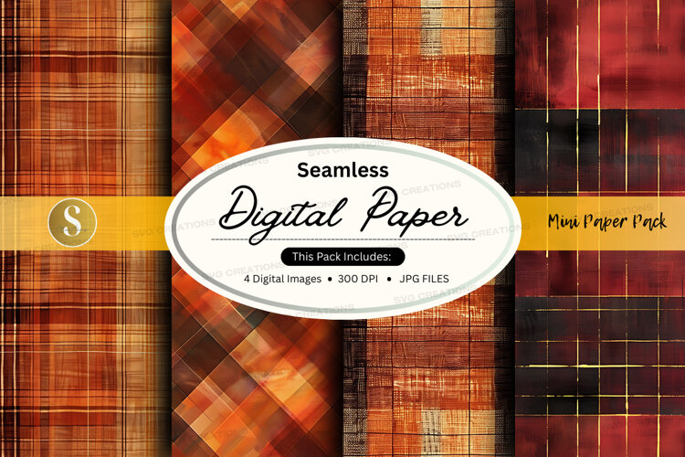 Seamless digital paper - plaid pattern pack (6569255)