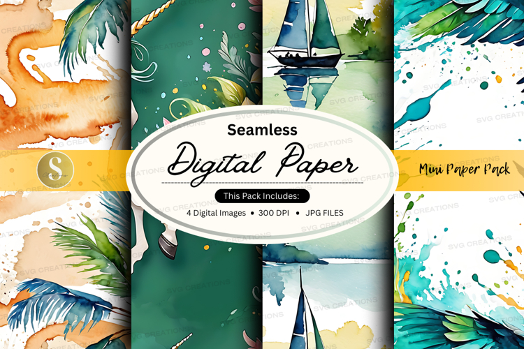 Summer Digital Paper Image 3