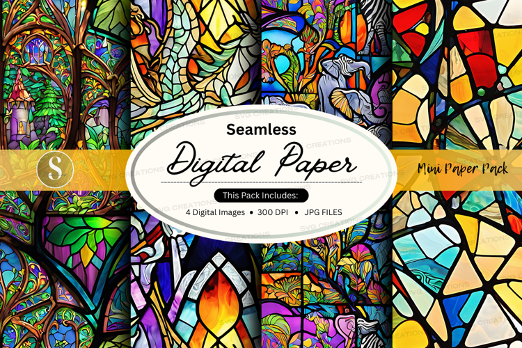 Stained Glass Texture Image 23