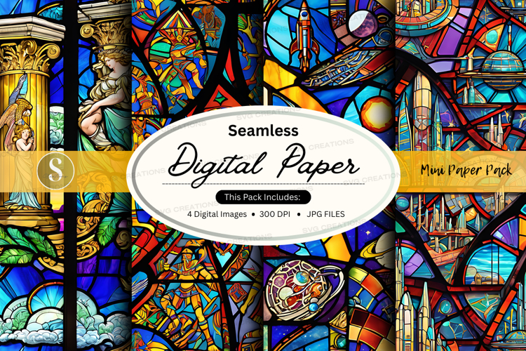 Stained Glass Texture Image 19