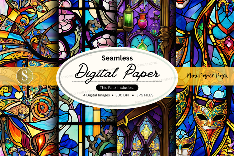 Stained Glass Texture Image 22