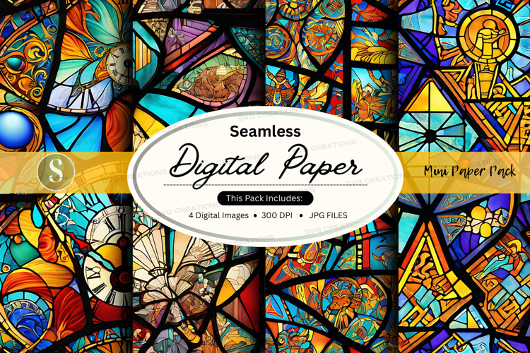 Stained Glass Texture Image 18