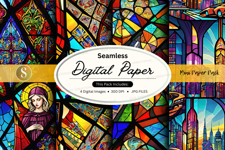 Stained Glass Texture Image 14