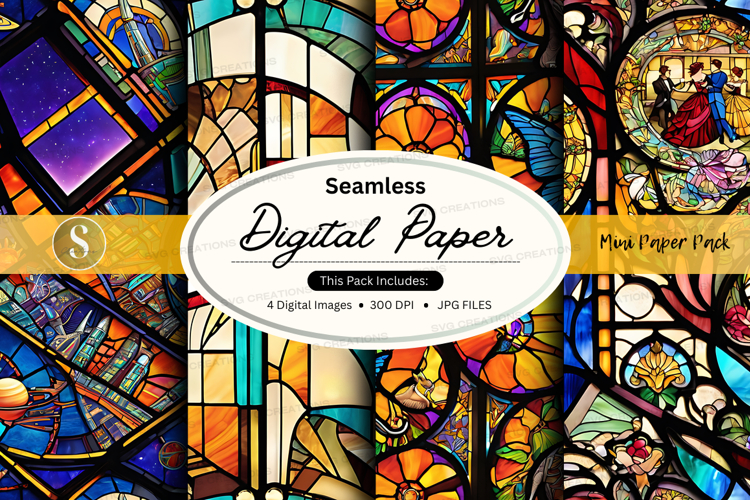 Stained Glass Texture Image 15