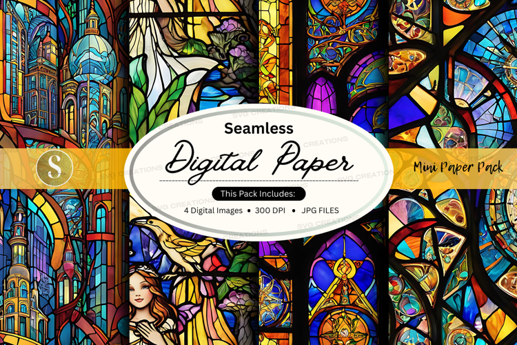 Stained Glass Texture Image 13