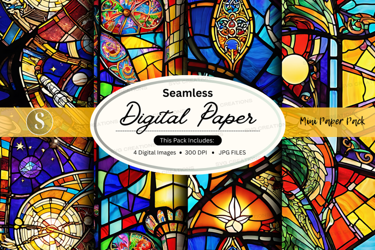 Stained Glass Texture Image 12