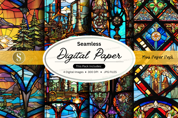 Stained Glass Texture Image 10