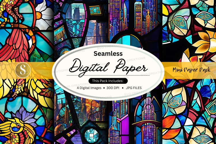 Stained Glass Texture Image 24