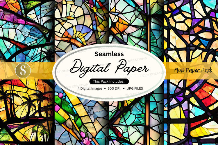 Stained Glass Texture Image 3