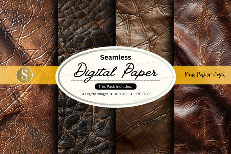 Seamless digital paper texture brown vintage mockup design