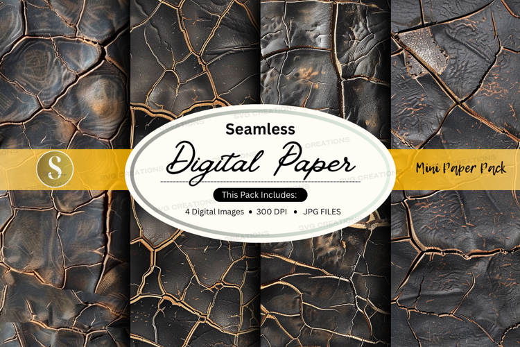Seamless digital paper texture pack with grunge effect