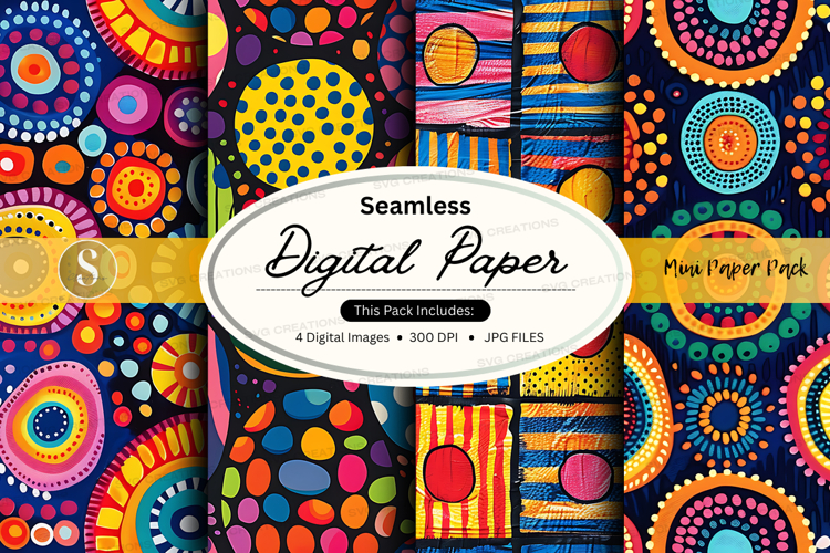 Boho Scrapbook Paper Image 2