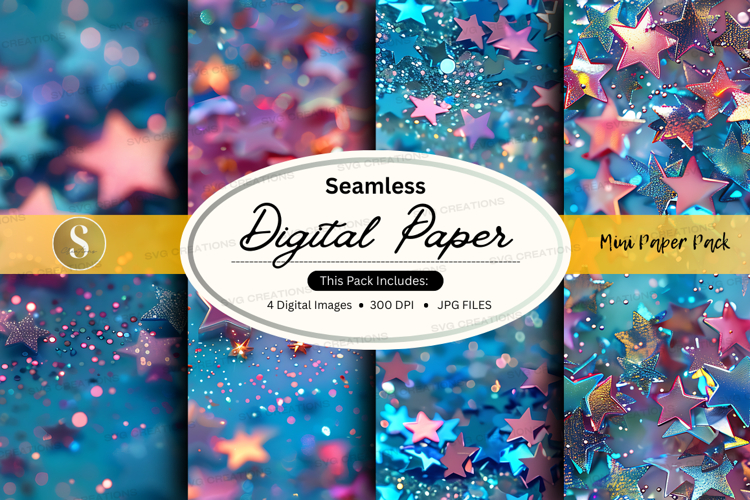 Seamless digital paper textures colorful abstract background