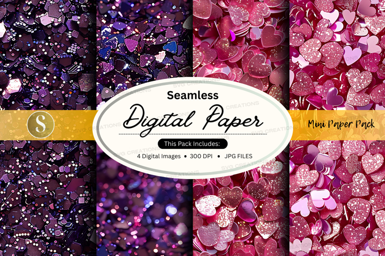 Glitter Seamless Pattern Image 4
