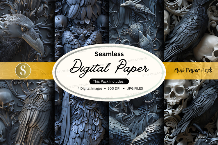 Skull Seamless Pattern Image 20