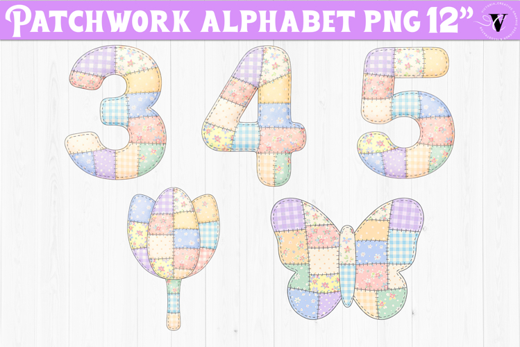 Cute Patchwork Alphabet | Patchwork Animals, flowers