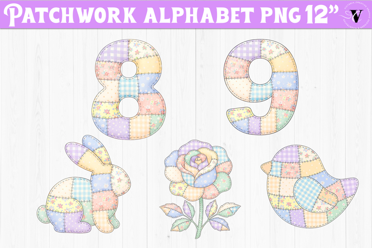 Cute Patchwork Alphabet | Patchwork Animals, flowers