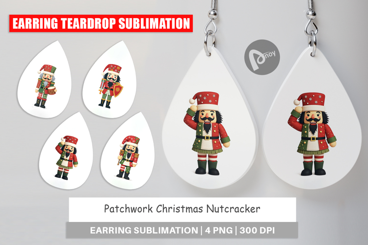 Earring Patchwork Nutcracker