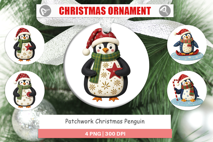 Ornament Patchwork Penguin