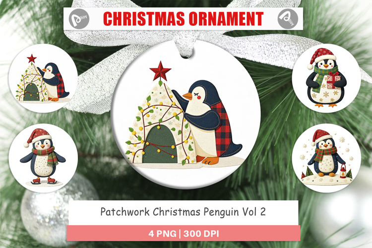 Ornament Patchwork Penguin