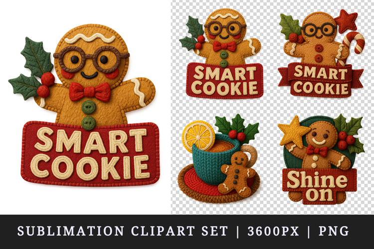 Patchwork Christmas clipart printable sublimation design png