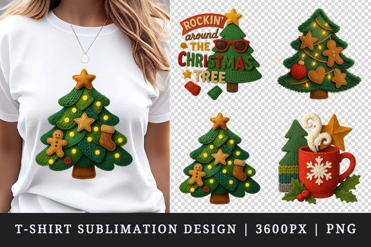 Patchwork Christmas t-shirt printable sublimation design png