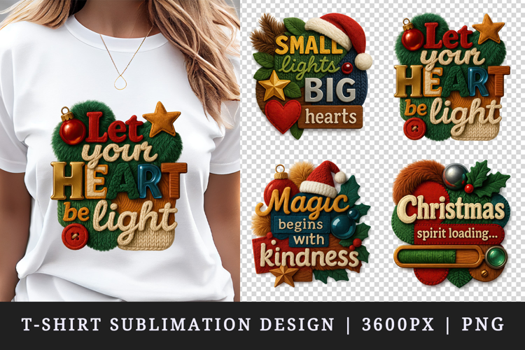 Patchwork Christmas t-shirt printable sublimation design png