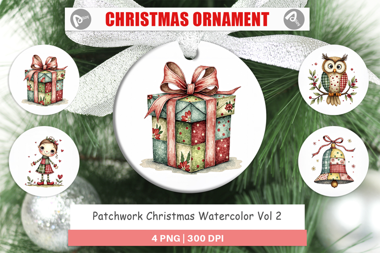 Patchwork Christmas Ornament