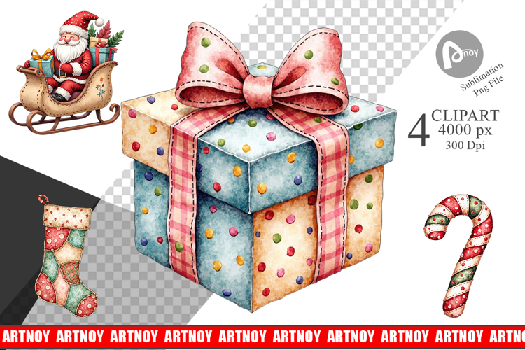 Christmas Patchwork Wonder Clipart
