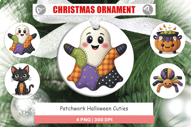 Ornament Patchwork Halloween Cuties