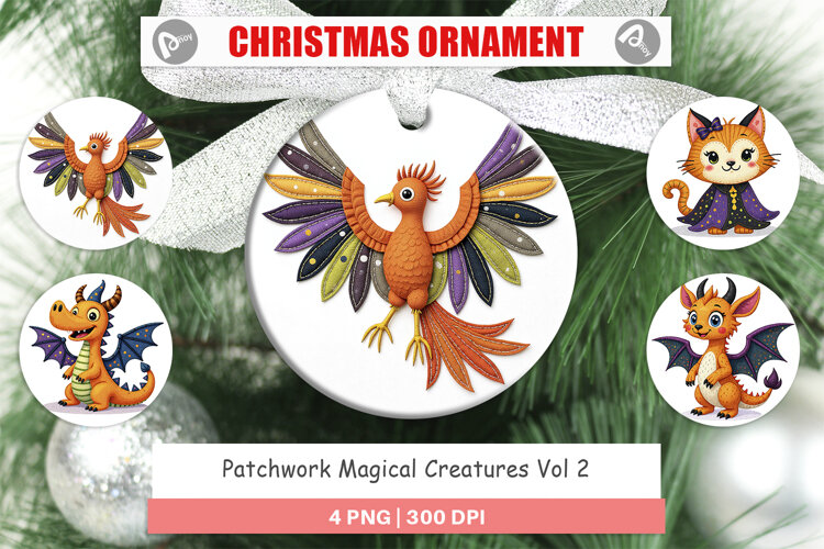 Ornament Patchwork Magical Creatures example image 1