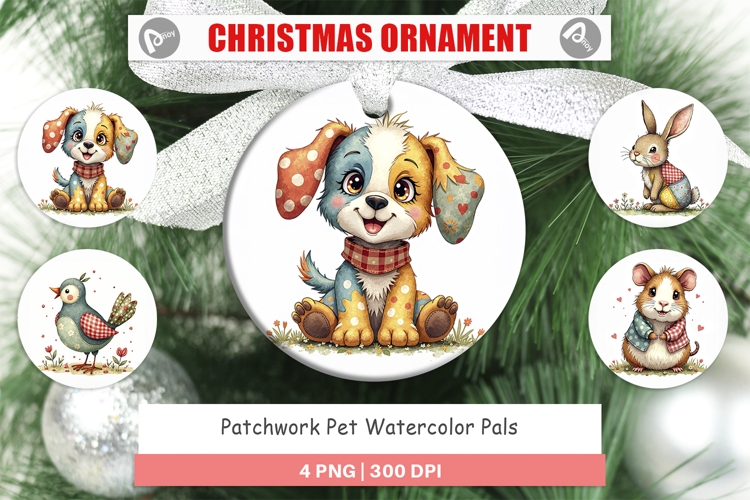 Patchwork Pet Pals Ornament