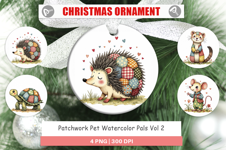 Patchwork Pet Pals Ornament