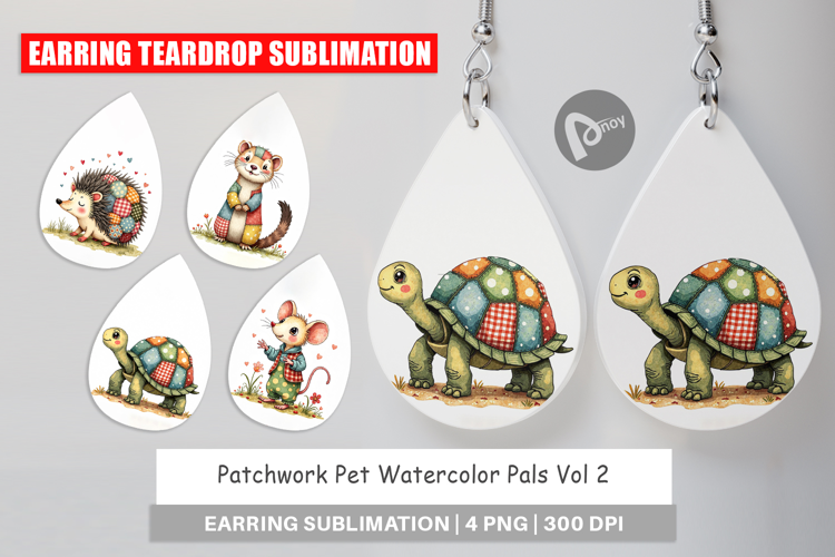 Patchwork Pet Pals Earring