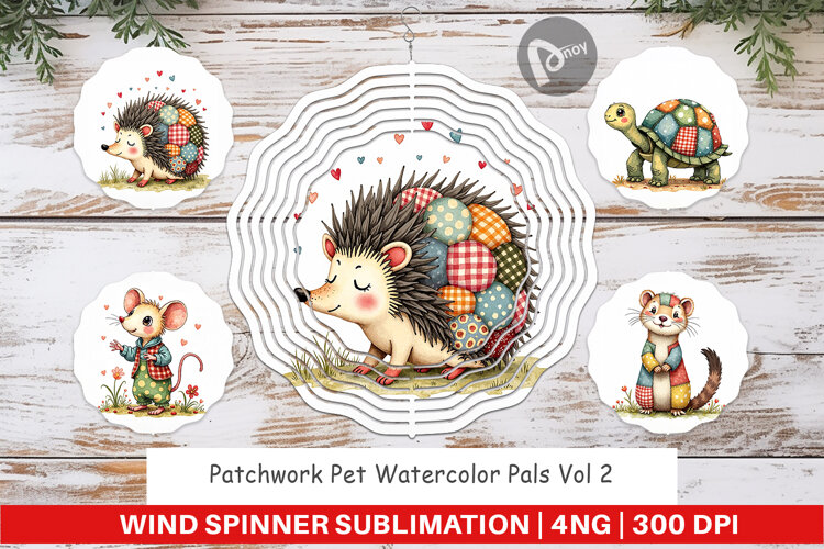 Patchwork Pet Pals Wind Spinner example image 1